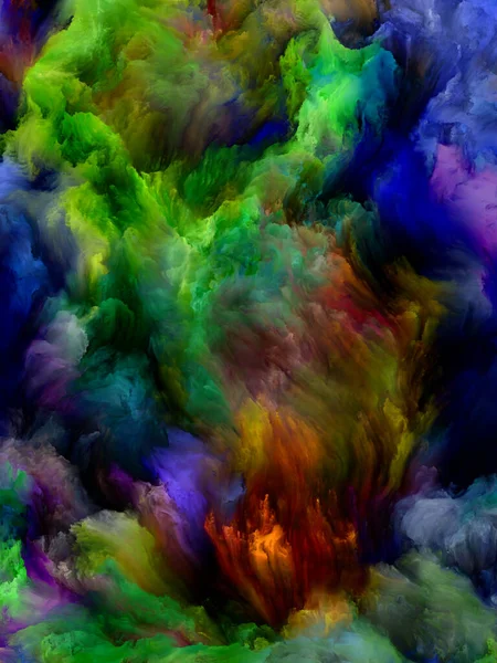 Golven van virtuele kleur — Stockfoto