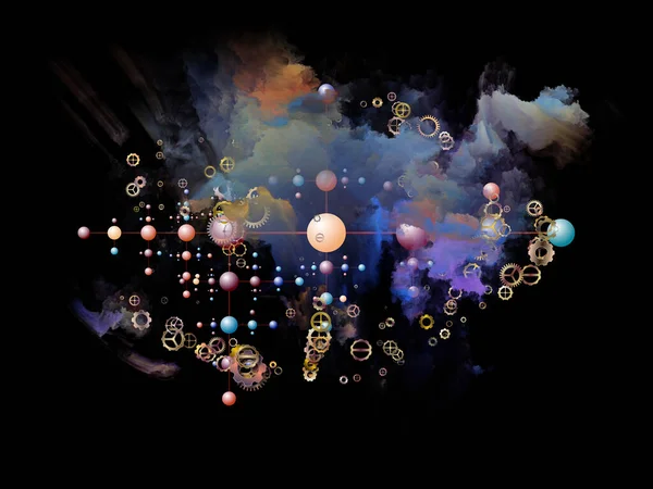 Nebula Networking Abstraction — Stock Photo, Image