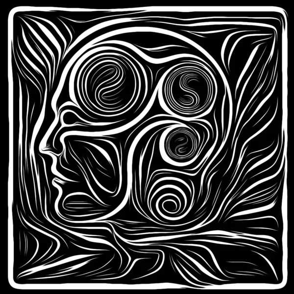 Illusions of Woodcut Design — Stock Photo, Image