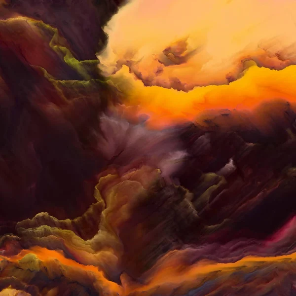 Malowane Cloudscape — Zdjęcie stockowe
