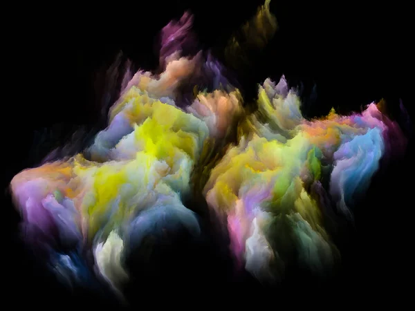 Doces de algodão de cor digital — Fotografia de Stock