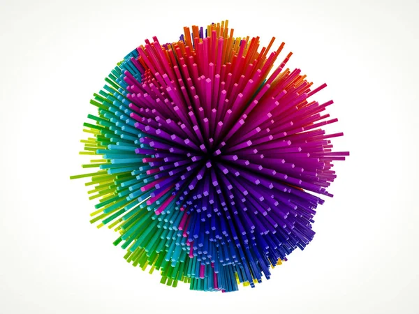 3D Color Burst — Stock Photo, Image