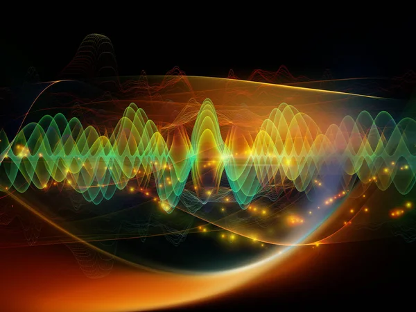 光波的加速 — 图库照片