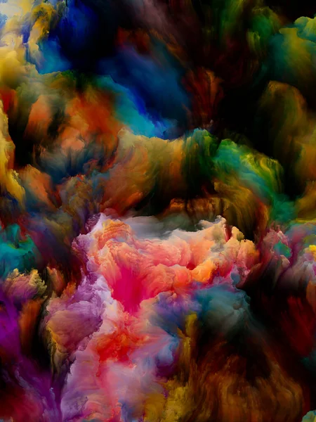 Vågor av virtuell färg — Stockfoto