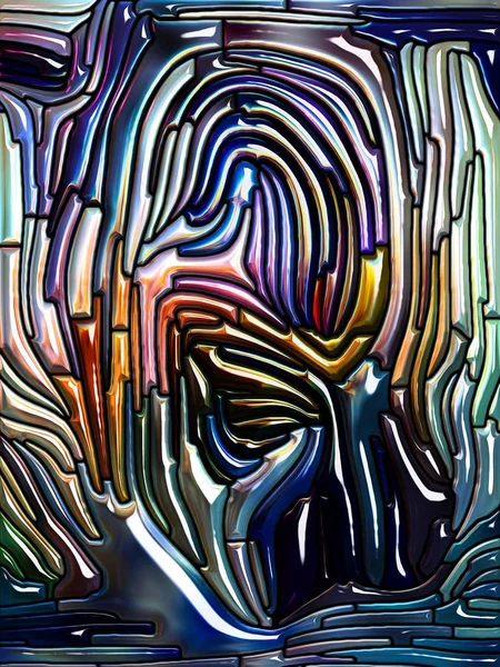 กระจกสีเรืองแสง Evolving — ภาพถ่ายสต็อก