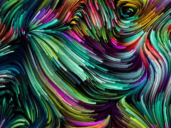 Turbillon de couleur Abstraction — Photo