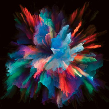 Renk Splash patlama yayılması