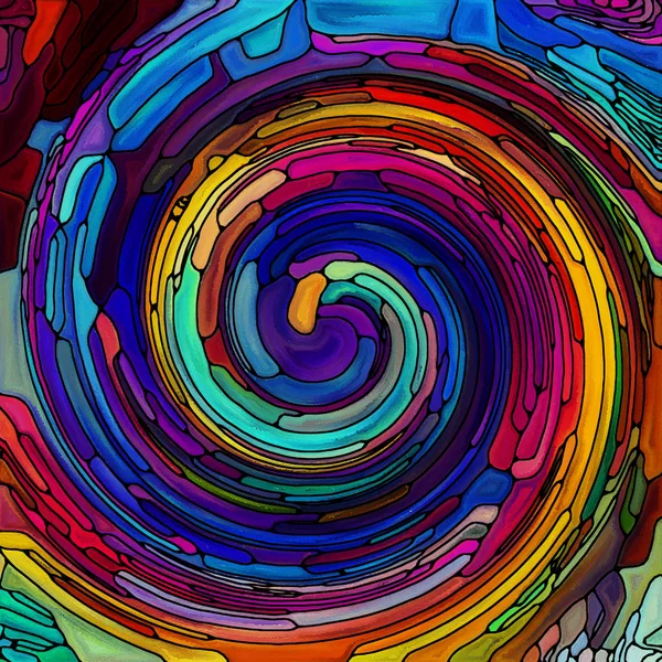 Spirala przypadkowe kolor — Zdjęcie stockowe