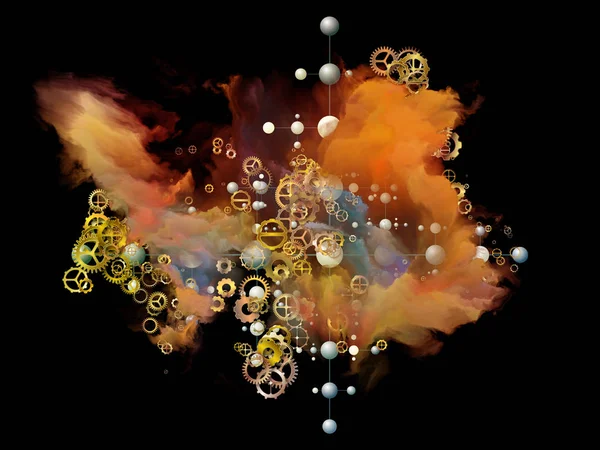 Cloud Cluster Abstraction — Stock Photo, Image