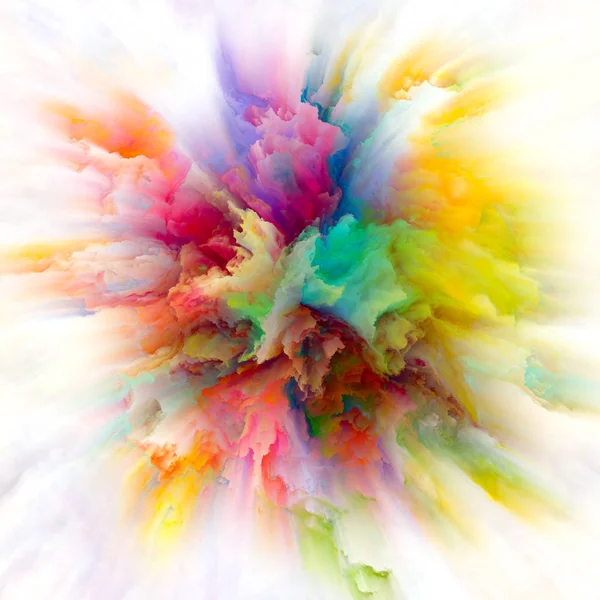 Παγκοσμιοποίηση της έκρηξης Splash πολύχρωμα χρώματα — Φωτογραφία Αρχείου