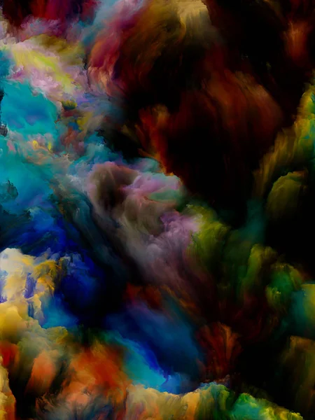 Golven van virtuele kleur — Stockfoto