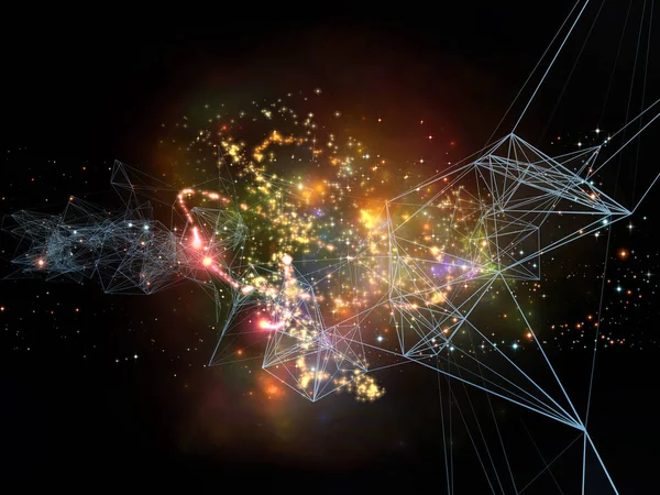 Netwerken in de ruimte — Stockfoto