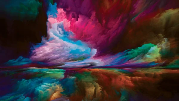 Cielo e Terra colorati — Foto Stock