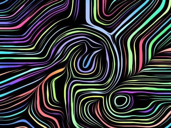 Helle Linien voller Farbe. — Stockfoto