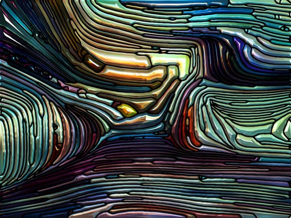 Geest van iriserende kleuren glas — Stockfoto