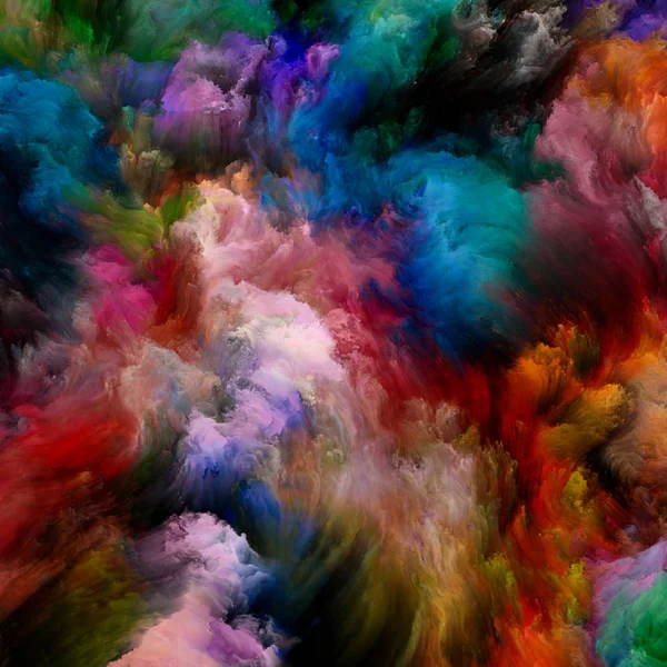 Обработка виртуального цвета — стоковое фото