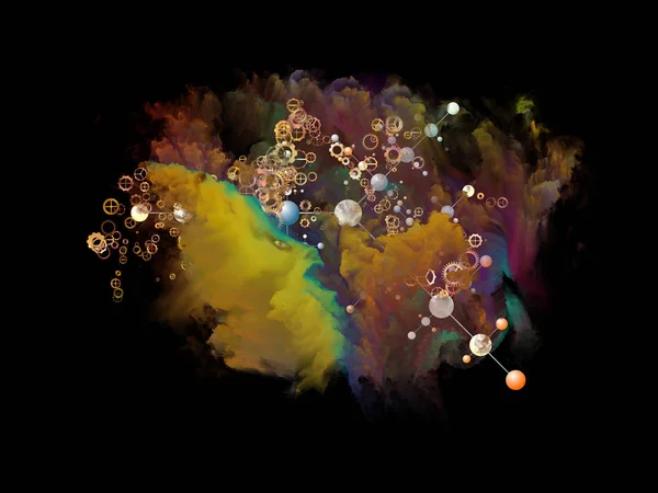 Nebula Networking Abstraction — Stock Photo, Image