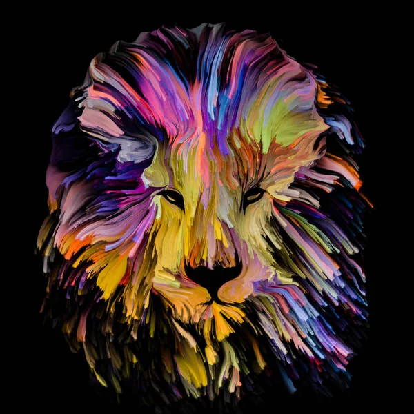 Löwenspritzer — Stockfoto