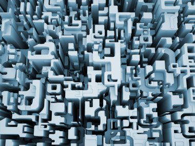 Matematik, bilim ve dijital gerçeklik konularında parçalanmış sayıların 3 boyutlu yorumlanması.