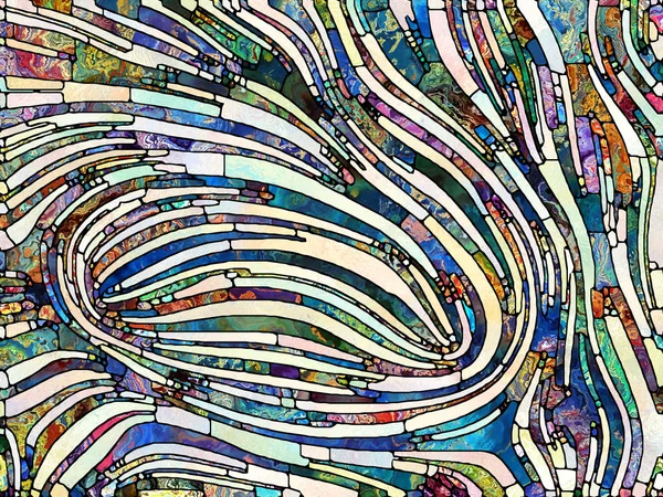 Rainbow Shards Unidade Série Vidro Manchado Composição Padrão Cor Textura — Fotografia de Stock