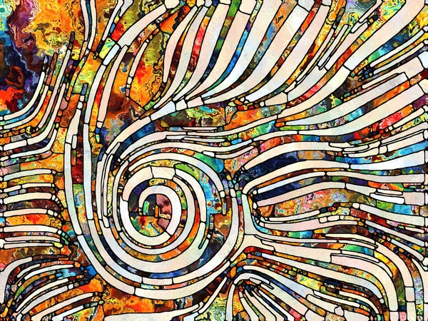 Осколки Света Серия Unity Stained Glass Абстрактный Дизайн Фрагментов Цвета — стоковое фото