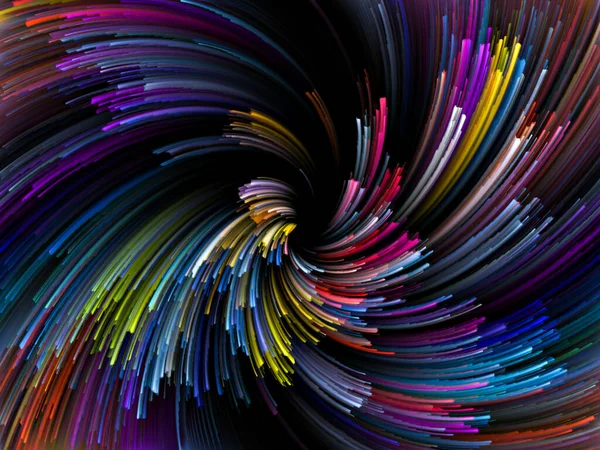 Color Spin Serien Multicolor Strimma Virvla Bakgrund Temat Färg Och — Stockfoto