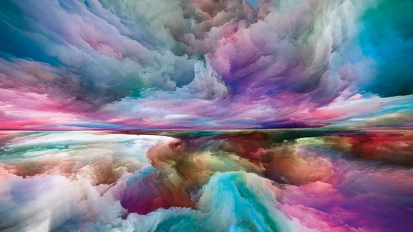 Nubes Luz Escapar Serie Reality Arreglo Creativo Colores Texturas Surrealistas — Foto de Stock