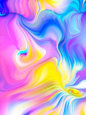 Pigmentli ışık hatlarının renkli kombinasyonları. Fazlalık Renkleri Serisi.