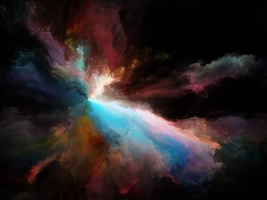 Akışı serisi renk. Arka plan tasarım akarsu müzik, yaratıcılık, hayal gücü, sanat ve tasarım konusunda dijital boya