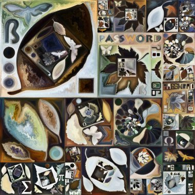 Hayalet şifresi. Gizli şifre serisi. İnsan siluetinin arka plan tasarımı, sanat dokuları ve renkleri iç yaşam, drama, şiir ve algı konularında etkileşim gösteriyor