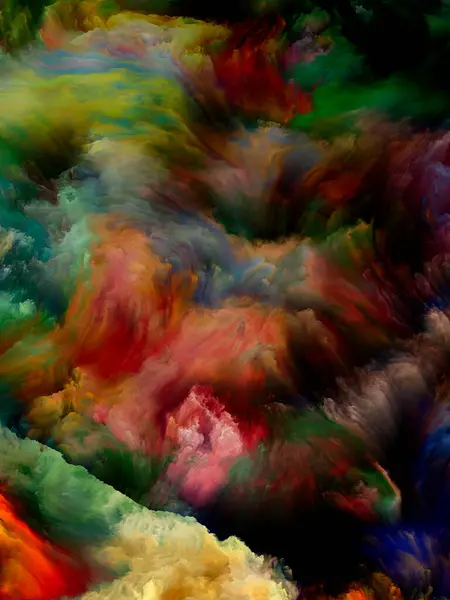 Paint Motion Série Color Dream Uspořádání Gradientů Spektrálních Odstínů Představivost — Stock fotografie