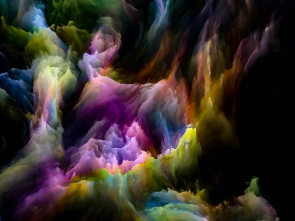 Colorir Série Espacial Dimensão Formações Nubladas Vibrantes Abstração Sobre Tema — Fotografia de Stock
