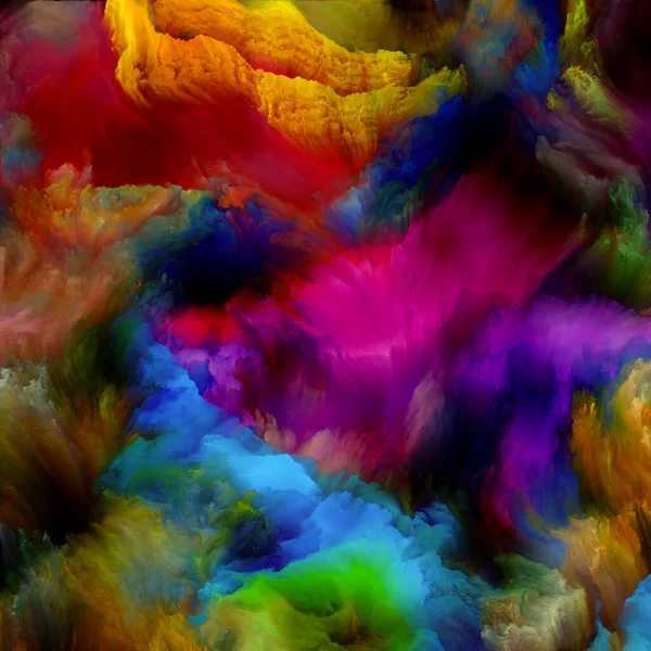 ネブラを描く カラードリームシリーズ 想像力 創造性と芸術絵画上のプロジェクトのためのグラデーションとスペクトルの色合いの構成 — ストック写真