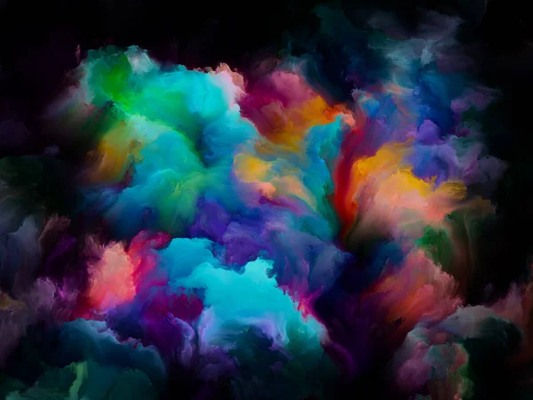 Painted Clouds Series Creative Abstraction Colorful Oils Subject Creativity Art — Stock Photo, Image