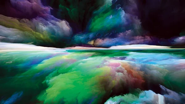 Farbenpracht Flucht Die Realität Optisch Ansprechende Komposition Surrealer Sonnenaufgangsfarben Und — Stockfoto