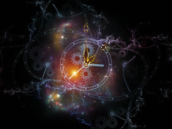 Time Space Faces Time Series Composition Clock Dials Abstract Elements — Stock Photo, Image