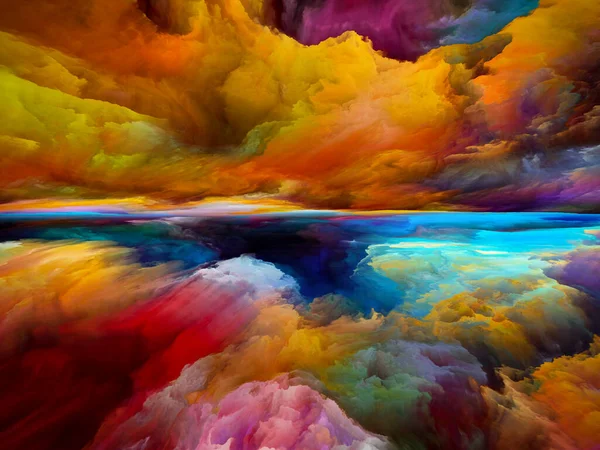 Vistas Color Escapar Serie Reality Arreglo Creativo Colores Texturas Surrealistas —  Fotos de Stock