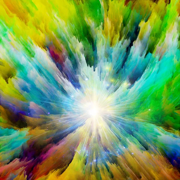 Vibrant Canvas Абстрактный Фон Густой Краски Света Тему Творчества Искусства — стоковое фото