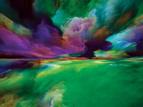 Multicolor Landscape Color Dreams Series Creative Arrangement Paint Textures Gradient — 스톡 사진