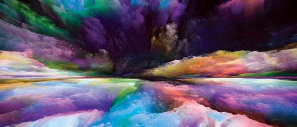 想像力の風景 世界シリーズには登場しない 内側の生活 ドラマ 芸術とデザイン上のプロジェクトで使用するための色 テクスチャ グラデーション雲の背景 — ストック写真