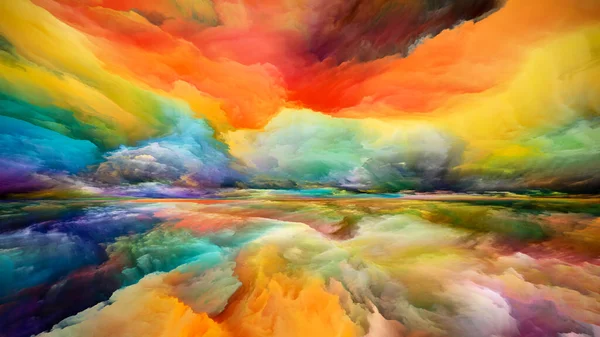 Inner Land Seeing Never World Serie Abstrakter Hintergrund Aus Farben — Stockfoto