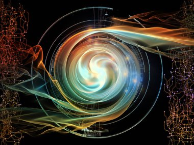 Bilim ve eğitim konusunda ağ, fraktal girdap ve soyut bileşen etkileşimi