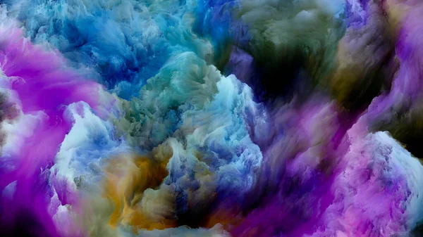 Краски Облака Серия Color Dream Абстрактный Дизайн Градиентов Спектральных Оттенков — стоковое фото