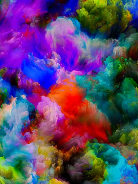 多色動作 カラードリームシリーズ 想像力 創造性 芸術絵画のプロジェクトで使用するためのグラデーションとスペクトルの色合いの背景 — ストック写真
