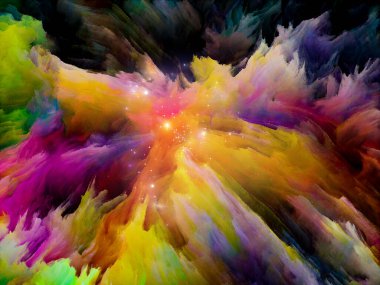 Canlı tuval serisi. Yaratıcılık ve sanat üzerine ince boya ve ışık içeren soyut duvar kağıtları.