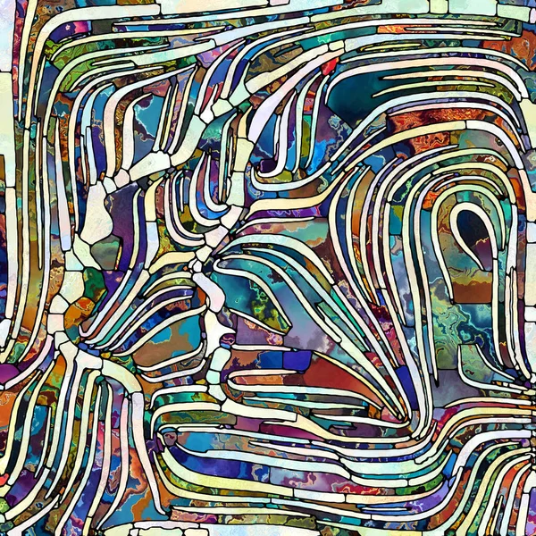 Spektral Struktur Enheten Färgade Glas Serien Konstnärlig Abstraktion Sammansatt Mönster — Stockfoto