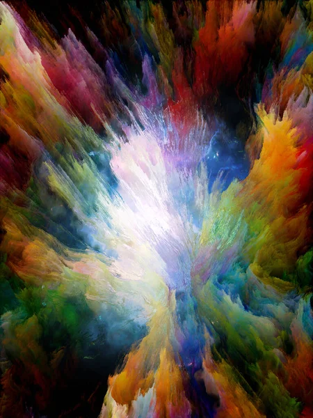 Vibrerande Canvas Serie Abstrakt Arrangemang Tjocka Färgglada Färg Och Ljus — Stockfoto