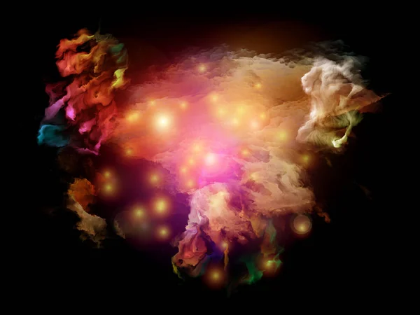 Bulanık Evren Organik Numara Serisi Belirsizlik Kuantum Teorisi Bilim Felsefe — Stok fotoğraf