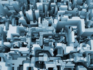 Matematik, bilim ve dijital gerçeklik konularında parçalanmış sayıların 3 boyutlu yorumlanması.