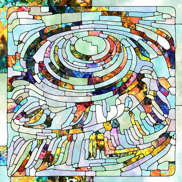 Texturas Rotas Unidad Serie Vidrieras Arreglo Creativo Patrones Fragmentos Color — Foto de Stock